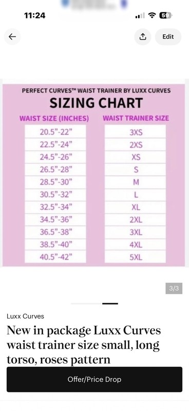 New In Package Luxx Curves Waist Trainer Size 3XS, Medium Torso, Mermaid Pattern gallery