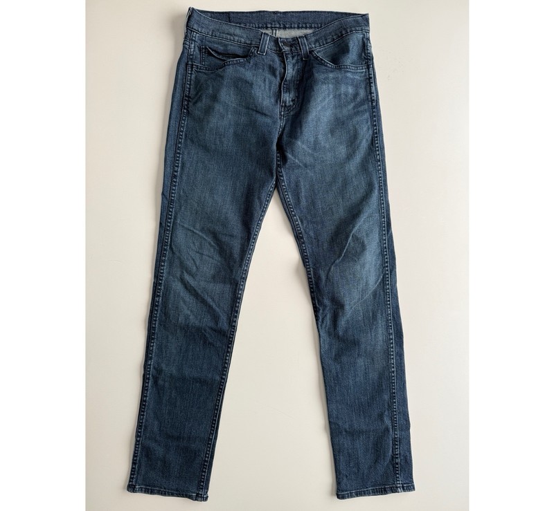 LEVIS 511 Slim Fit Straight Jean Mens 31×32 (30×31) Blue Stretch Denim Mid-Rise