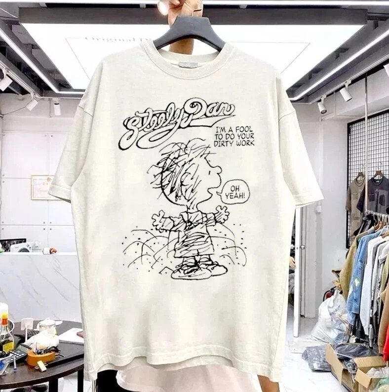 Steely Dan Band Graphic Natural Short Sleeve Unisex Tshirt Men Women S-5XL
