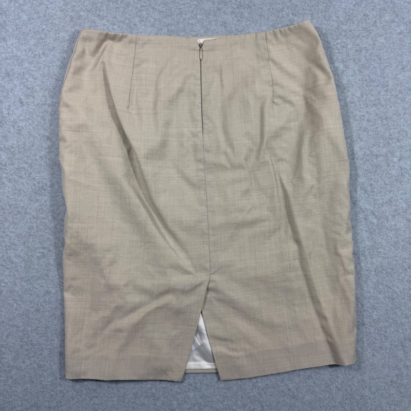 Elie Tahari Womens Size 6 Beige 2 Piece Skirt Suit Blazer Pencil Skirt gallery