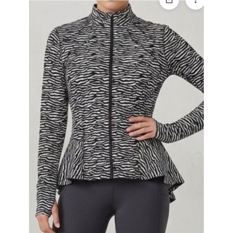 Coolibar Sun Protection UPF 50 Diamond Cove Black Palm Swim Jacket Sz XL gallery