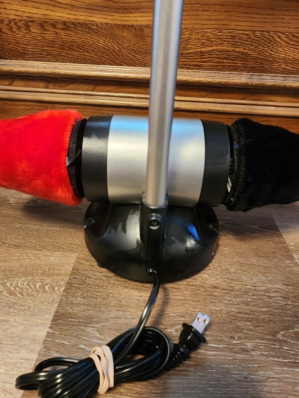 Sharper Image Electric Shoe Polisher Dual Buffer Free Standing Red Black CA825 gallery
