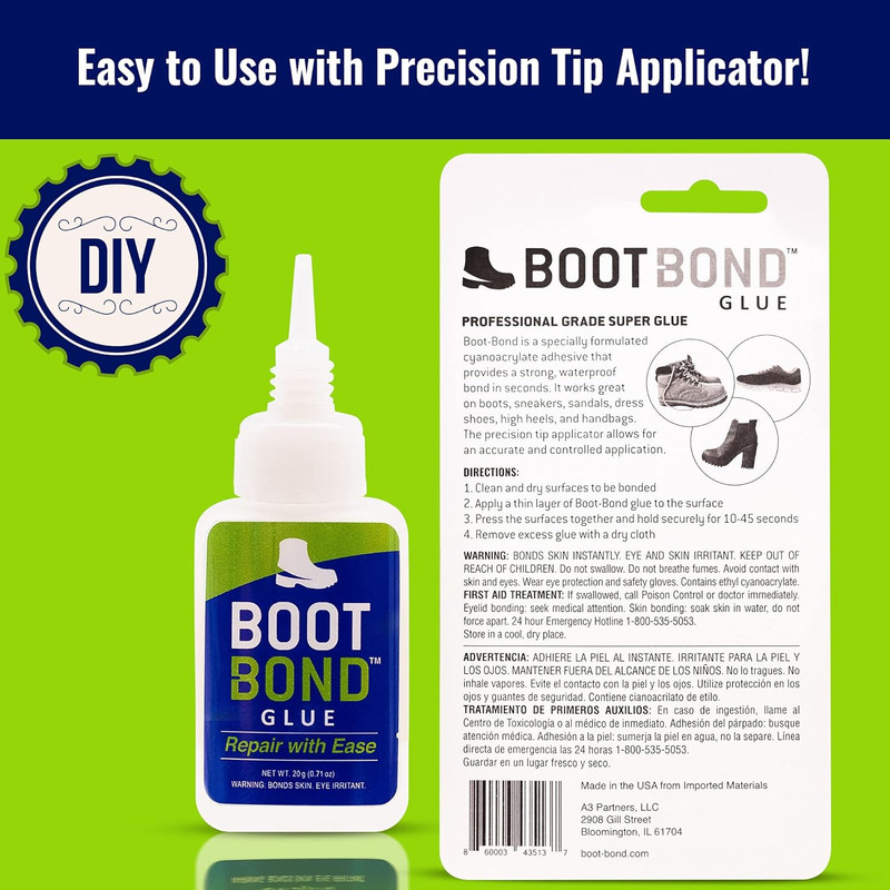 Boot Glue - Quick Dry Boot Repair Formula Works in Seconds - Tough but Flexible gallery