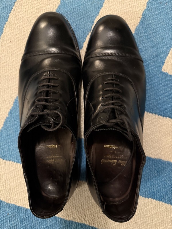 Allen Edmonds Hopkinson Black Cap Toe Oxford 11EEE / An Upgraded Park Avenue