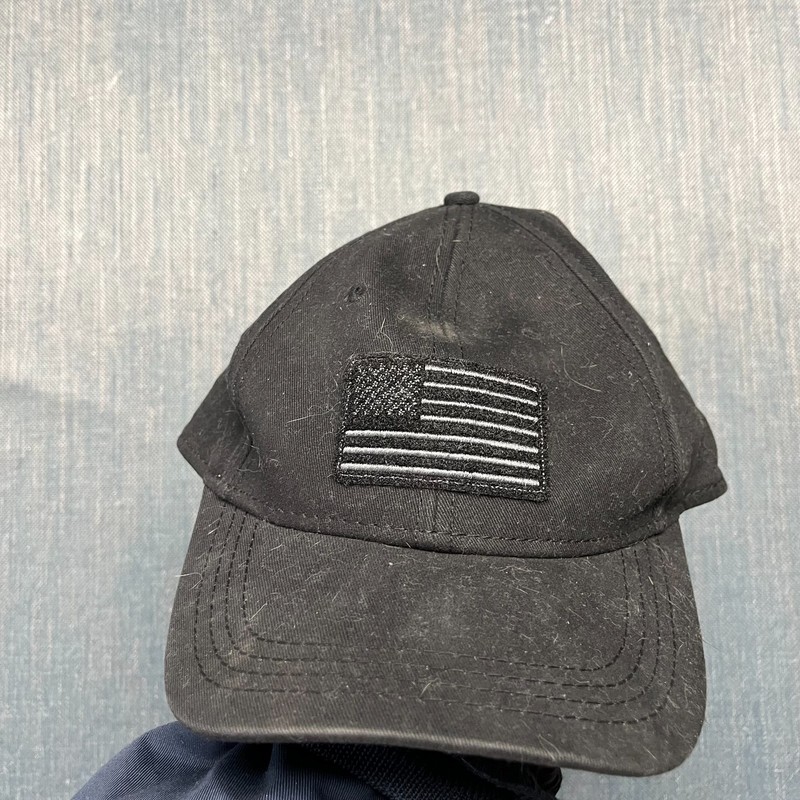 H3 Headwear Unisex American Flag Patch OSFM Cap Snapback Black Baseball