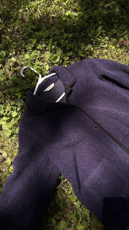 Y2K L.L.Bean Purple Button Front Jacket Collared Pockets Outdoor Long Sleeve M