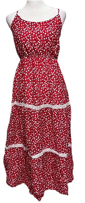 Women’s Summer Dress Size S/M Red Multi