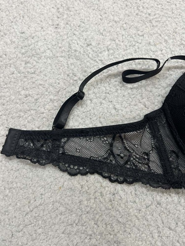 Rene Rofe Bra 36C Push Up Bra Black Lace gallery