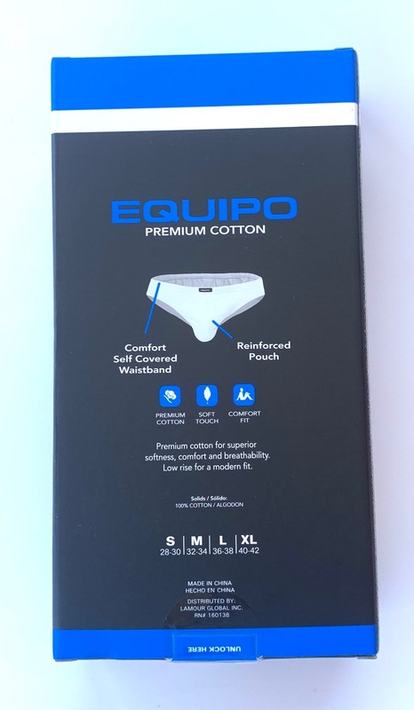 Mens equipo 5-pack Black Medium Low Rise Bikini Briefs Premium Cotton Underwear gallery