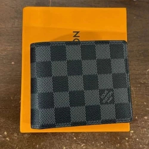 Authentic Louis Vuitton Multiple Bifold Wallet Damier Graphite Canvas us