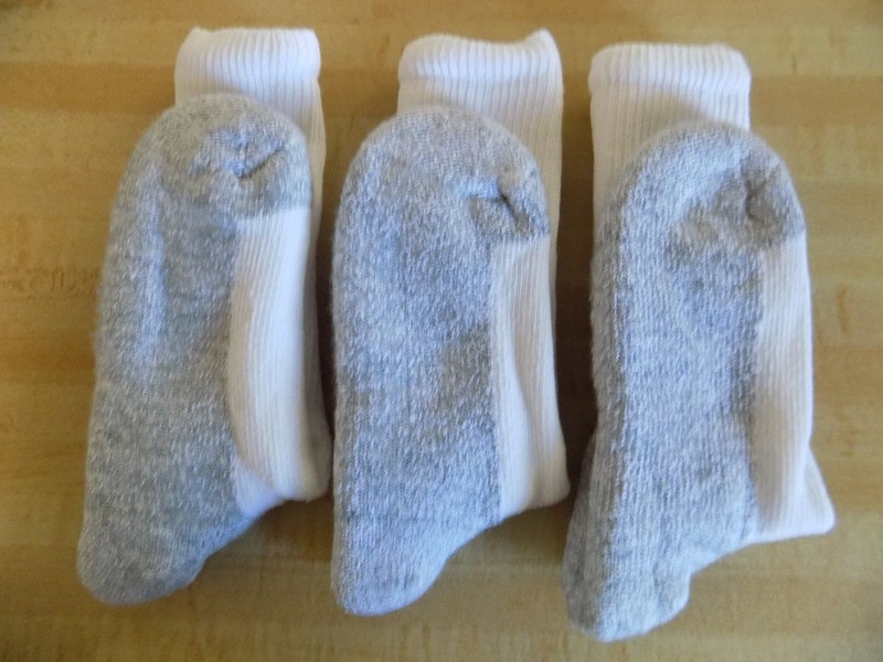 6 PACK COSTCO HEAD POWER CUSHIONED SOCKS WHITE MEN'S SIZE 9-11 CUSHION / NWOT gallery