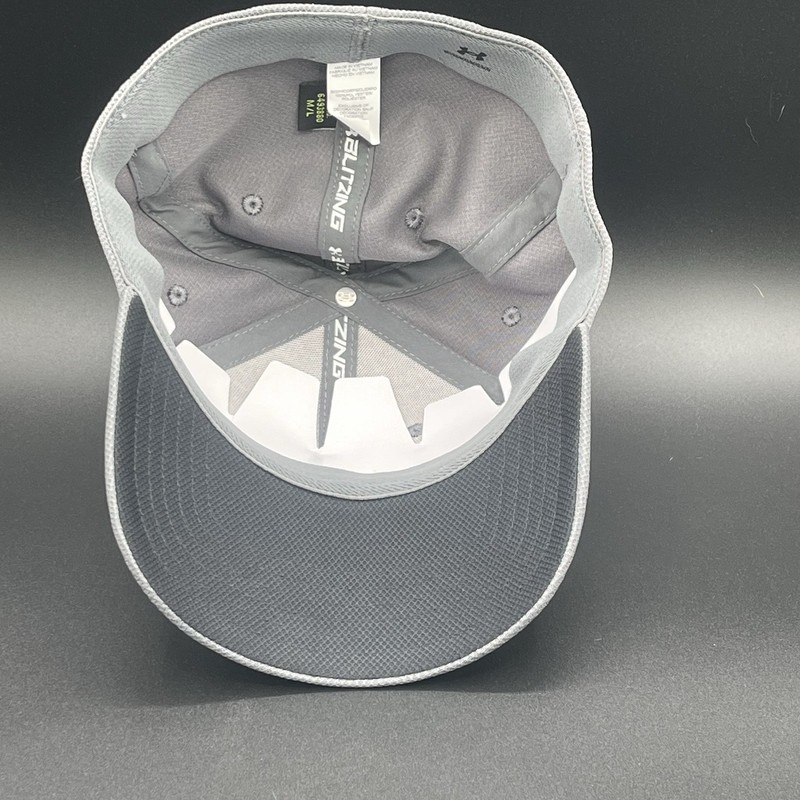 Under Armour Blitzing Medium Large Hat Cap Grey Black Smoke Brand New gallery