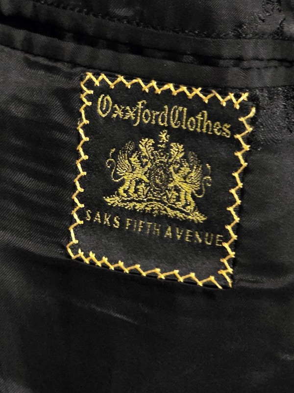 OXXFORD CLOTHES Ambassadors Emblem Super 110's Suit 42R 38x29 Charcoal gallery