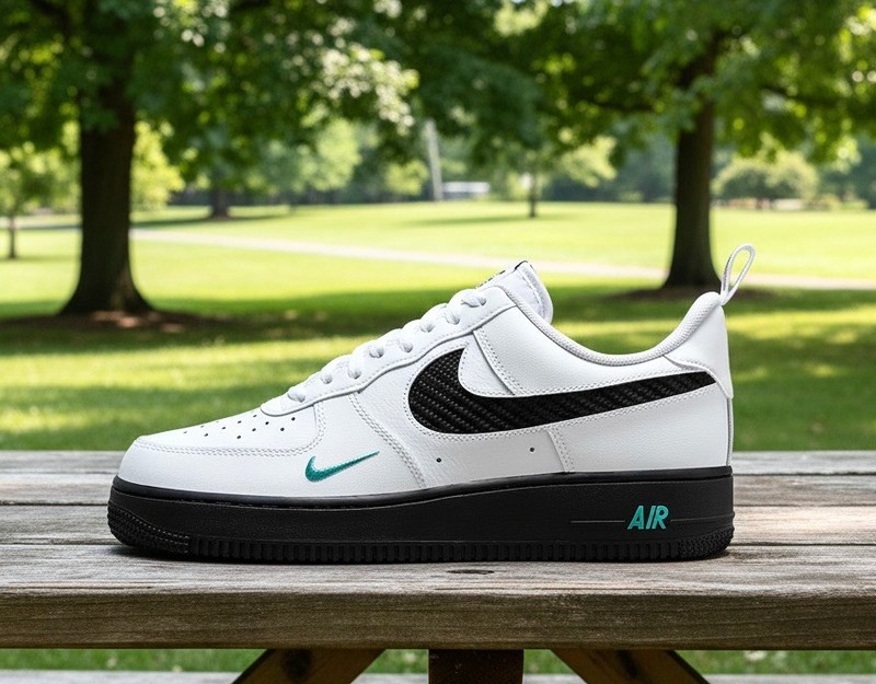 Nike Air Force 1 ’07 LV8 J22 White Black Washed Teal DR0155-100 Mens Size 14 NEW