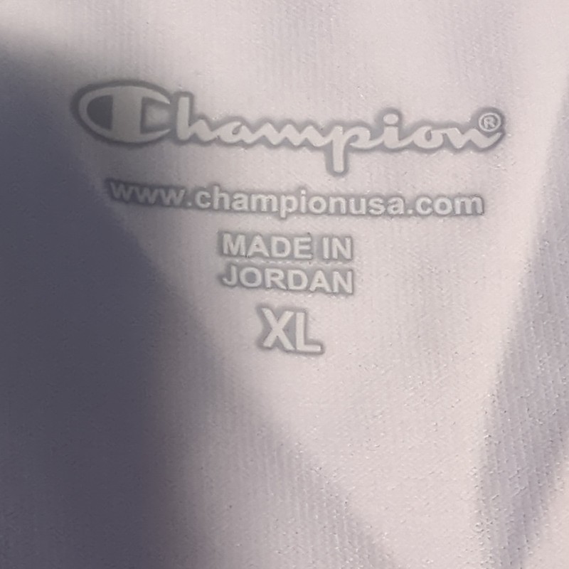 Champion Women’s XL Racerback Tank Top, Scoop Neck Stretch Logo, Light Blue