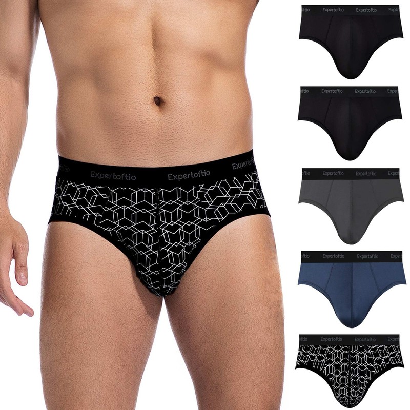 Underpants Men’s Briefs Classic Soft Sports Brief Men’s Underwear with St…