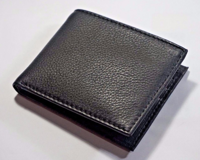 Mens Leather Metal Spring Money Clip Wallet Slim Front Pocket Credit Card Holder gallery