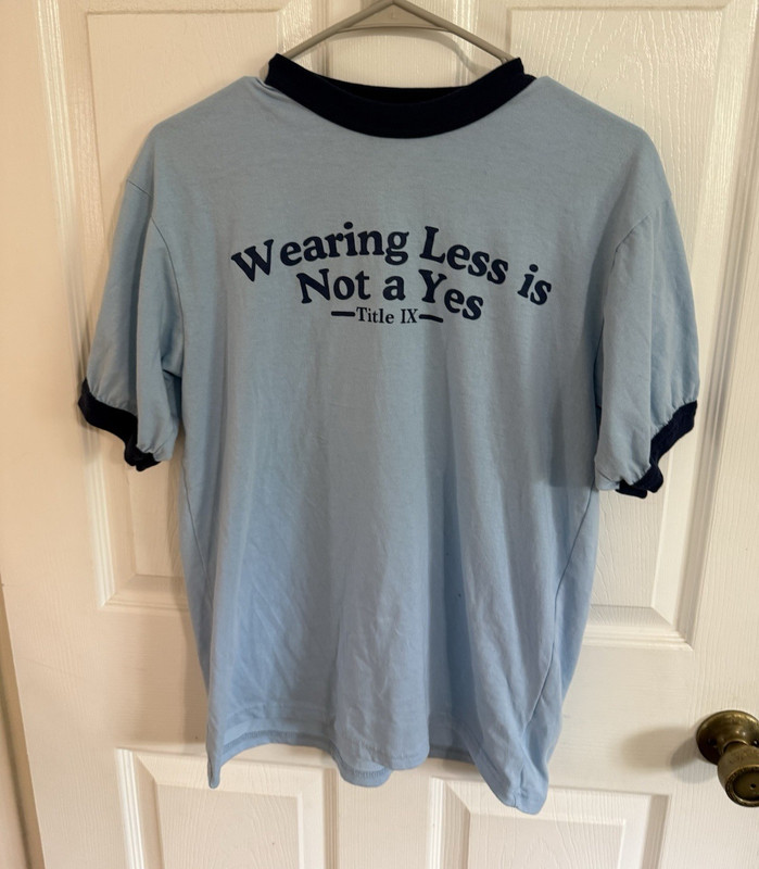 Augusta Sportswear Blue/Navy Ringer Graphic Crew Neck T-Shirt Unisex M