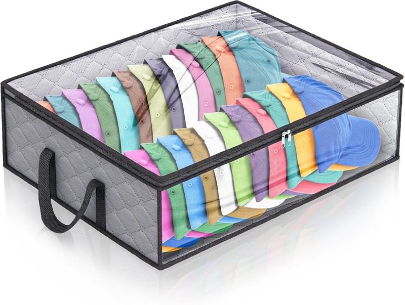 Hat Storage Bag Baseball Trucker Cap Organizer Case Protector Zipper Extra Large