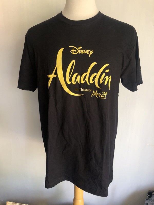 DISNEY’S ALADDIN (2019) Official Men’s Movie Promo Will Smith T-Shirt Size Large