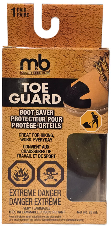 Moneysworth & Best Quality Shoe Toe Guard Boot Saver - Color Black LARGE 1 Pair gallery