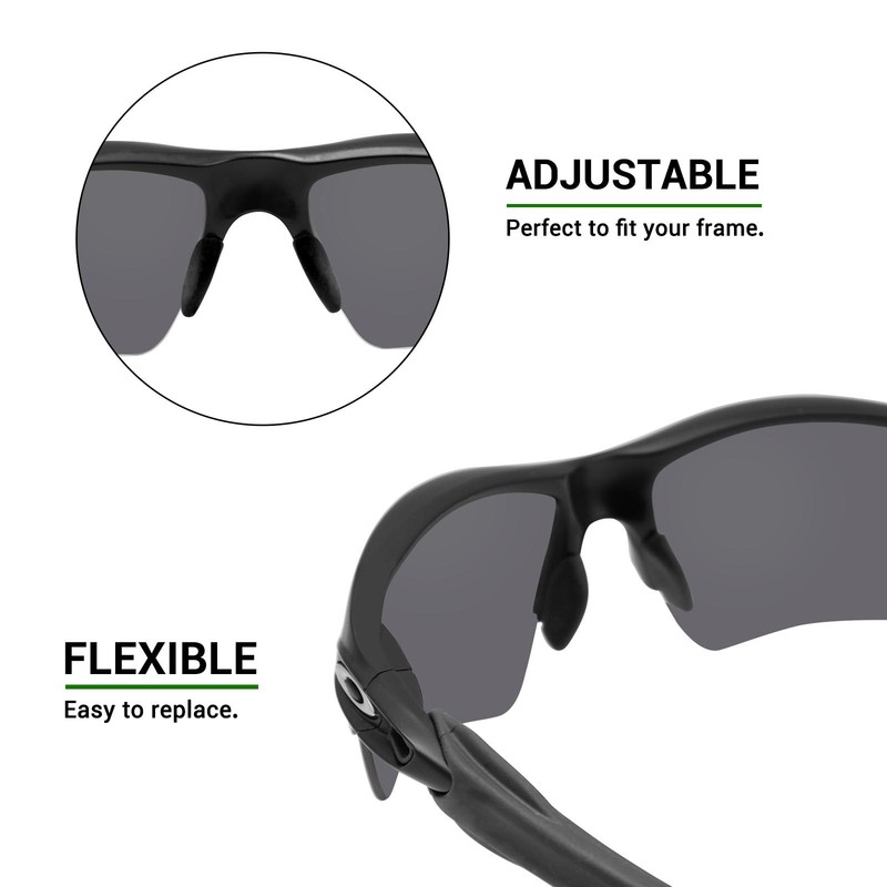 hdhut Rubber Kit Ear Socks & Nose Piece for-Oakley Flak 2.0 XL Sunglasses gallery