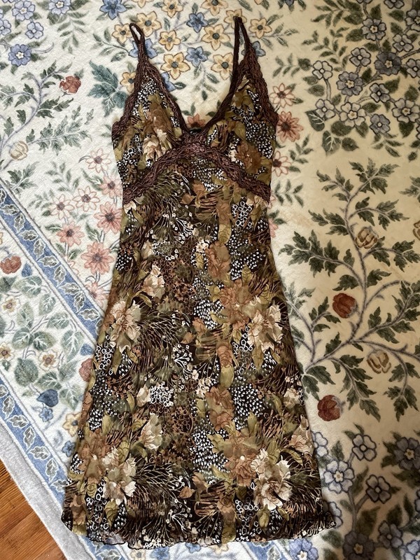 Unique Multicolored Pattern Midi Dress