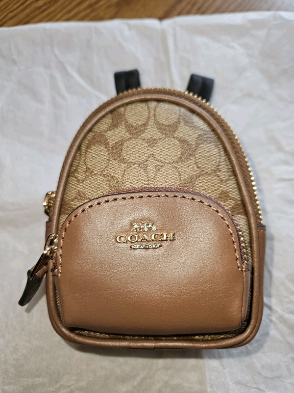 COACH Mini Court Backpack Bag Charm