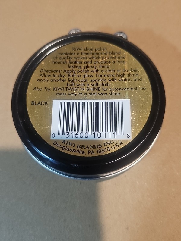 10 Pack Kiwi Shoe Polish Renews and Protects BLACK Leather 1 1/8 oz or-32g, 5/12 gallery