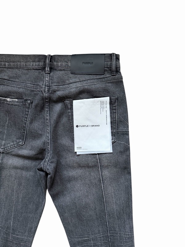 Purple Brand Jeans Men Slim Straight Flare Black P004 $330 Size 30x32 (30/32) gallery