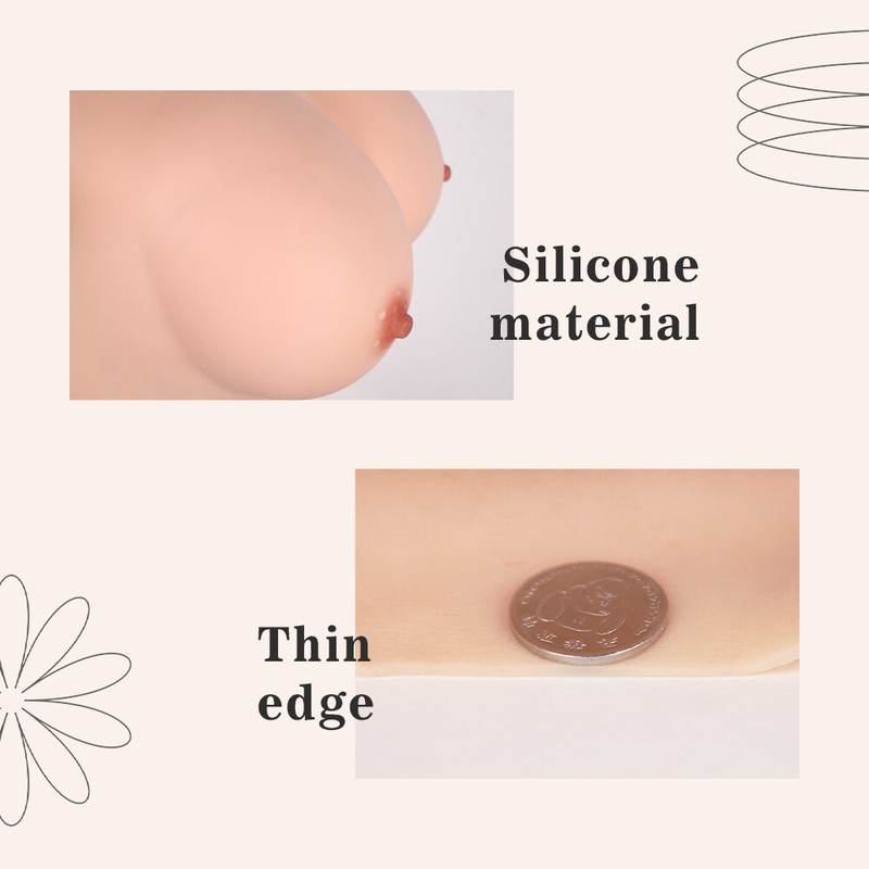 Realistic Breast Forms Silicone D Cup Body Suit Fake Vagina Fake Boob Drag Queen gallery