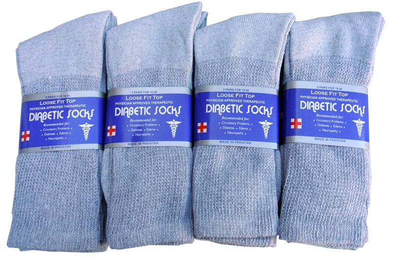 3 Pairs Diabetic CREW circulatory Socks Health Men’s & Women's Cotton ALL SIZE gallery
