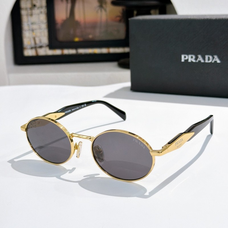 Prada Sunglasses Round Metal Frame – Model: PR 65ZS – Size: 55-20-140