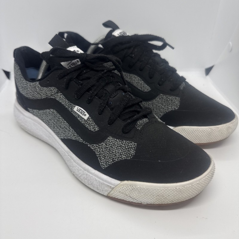Vans Ultrarange Unisex Black White Gray Sneakers US Size Men’s 9