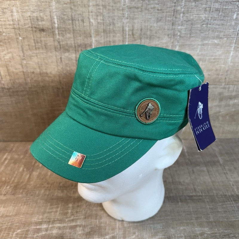 Stephanie Polo Club Green Army Style Ball Cap Hat Adult OSFA NWT