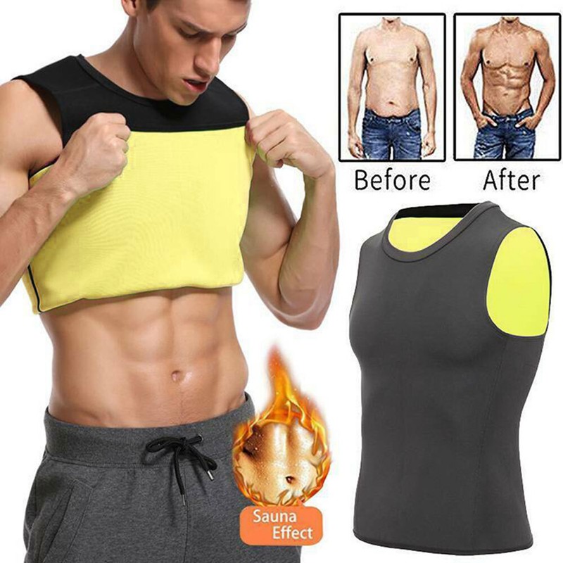 The Kewlioo Sauna Vest Men Slimming Body Belly Shaper Underwear Waist Girdle New