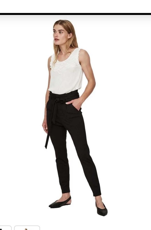 Vero Moda BLACK PaperBag Pants Women’s Sz S/32 Used w Tags