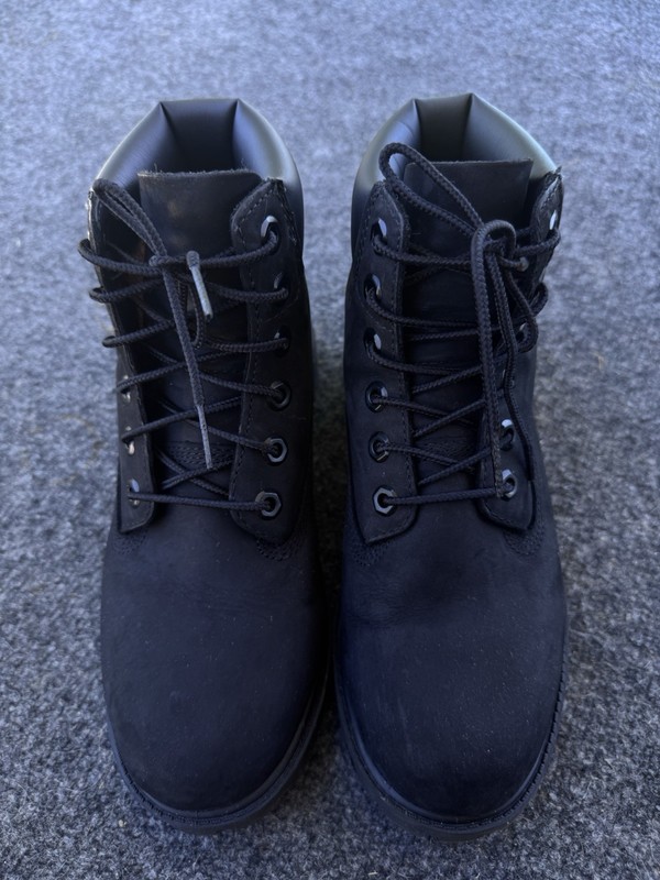 Timberland Premium 6″ Waterproof Boots Black Nubuck 5.5 M TB012907001
