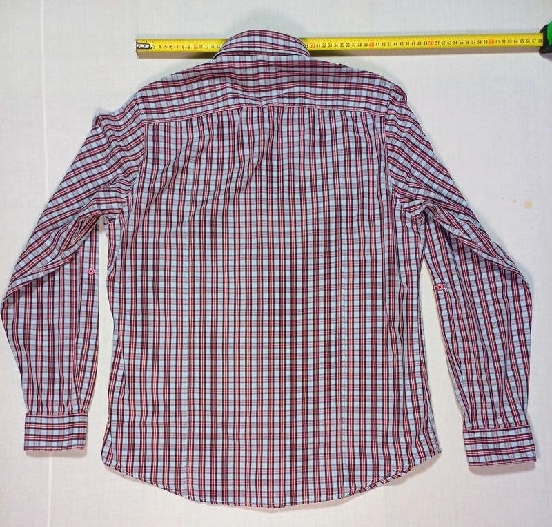 Men Topman shirt red cotton 40/L/48 gallery
