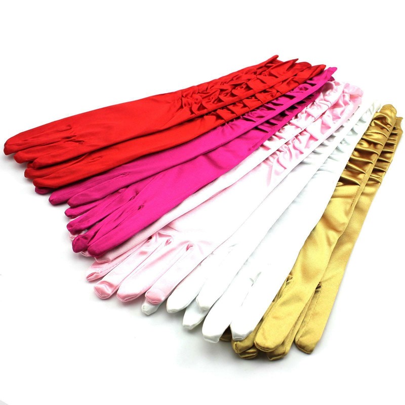 Bridal Wedding Opera Gloves Long Formal Dress-up Gloves for Women Clubs Party US gallery