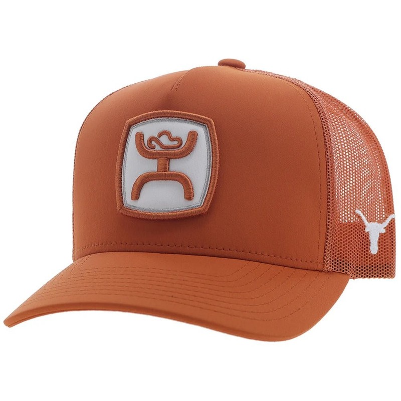 HOOEY University of Texas Snapback Hat, Orange/White