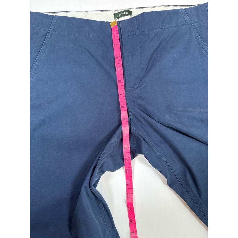 J.Crew Factory Womens Ink Navy Blue 100% Cotton Wide Leg Chino Pants Size XS NWT gallery