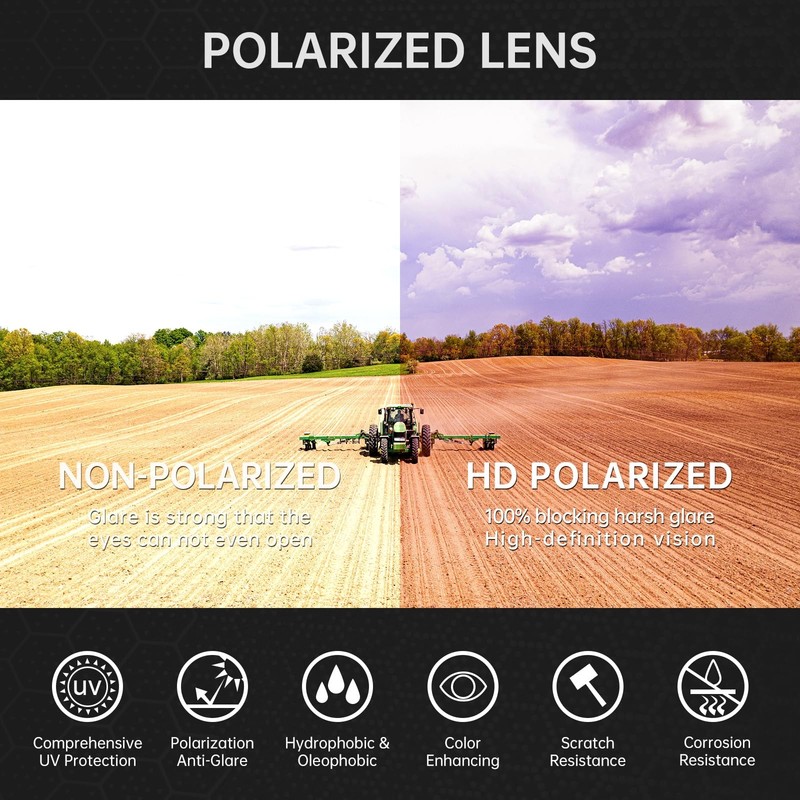 Large Heads XL Sunglasses Men's Polarized and UV Protection, 155MM Classic... gallery