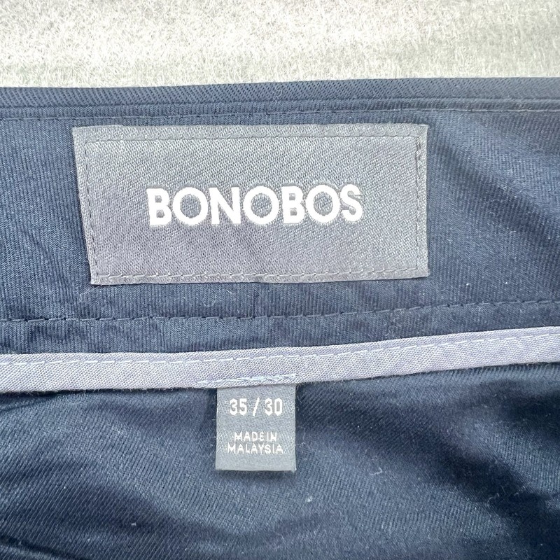 Bonobos Monday Dress Pants – Navy Twill – 35x30– Slim Tapered Fit gallery