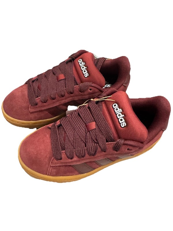 New Adidas Grand Court Alpha Red Ruby Gum Men Sz 4 Women 6 Casual Sneaker W Box