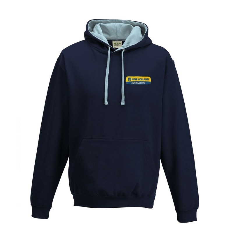 New Holland Tractor Contrast Hoodie- Embroidered – XS to XXL