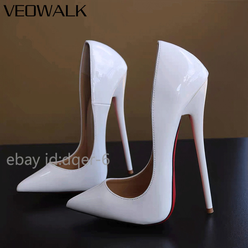 Customize 16CM Extreme High Heels Black Patent Pointed Toe Unisex Design Man gallery