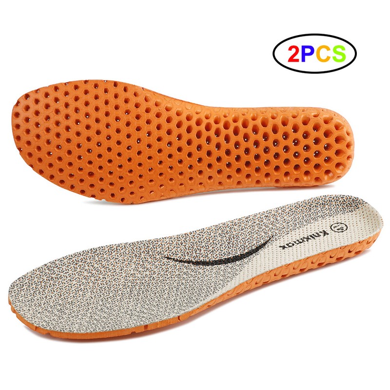 Men’s Sport Shoe Insoles Orthotic Inserts Leather Comfort Insoles Replacement