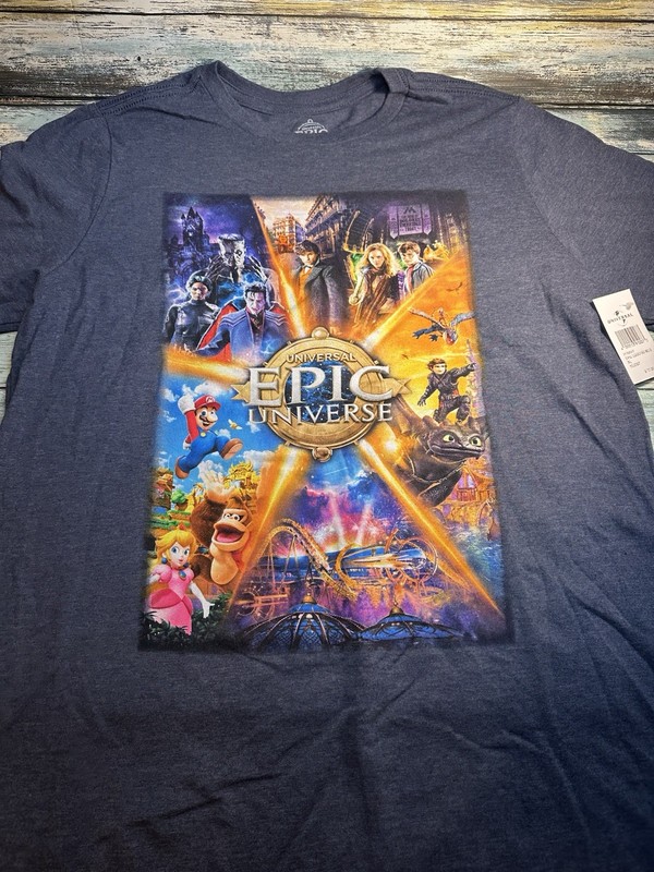 NEW Universal’s EPIC Universe Grand Opening May 22, 2025 T-Shirt •Youth Size XL