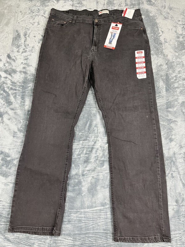 Wrangler Mens Five Star Relaxed Boot Jeans 40×32 bLACK Blend NWT
